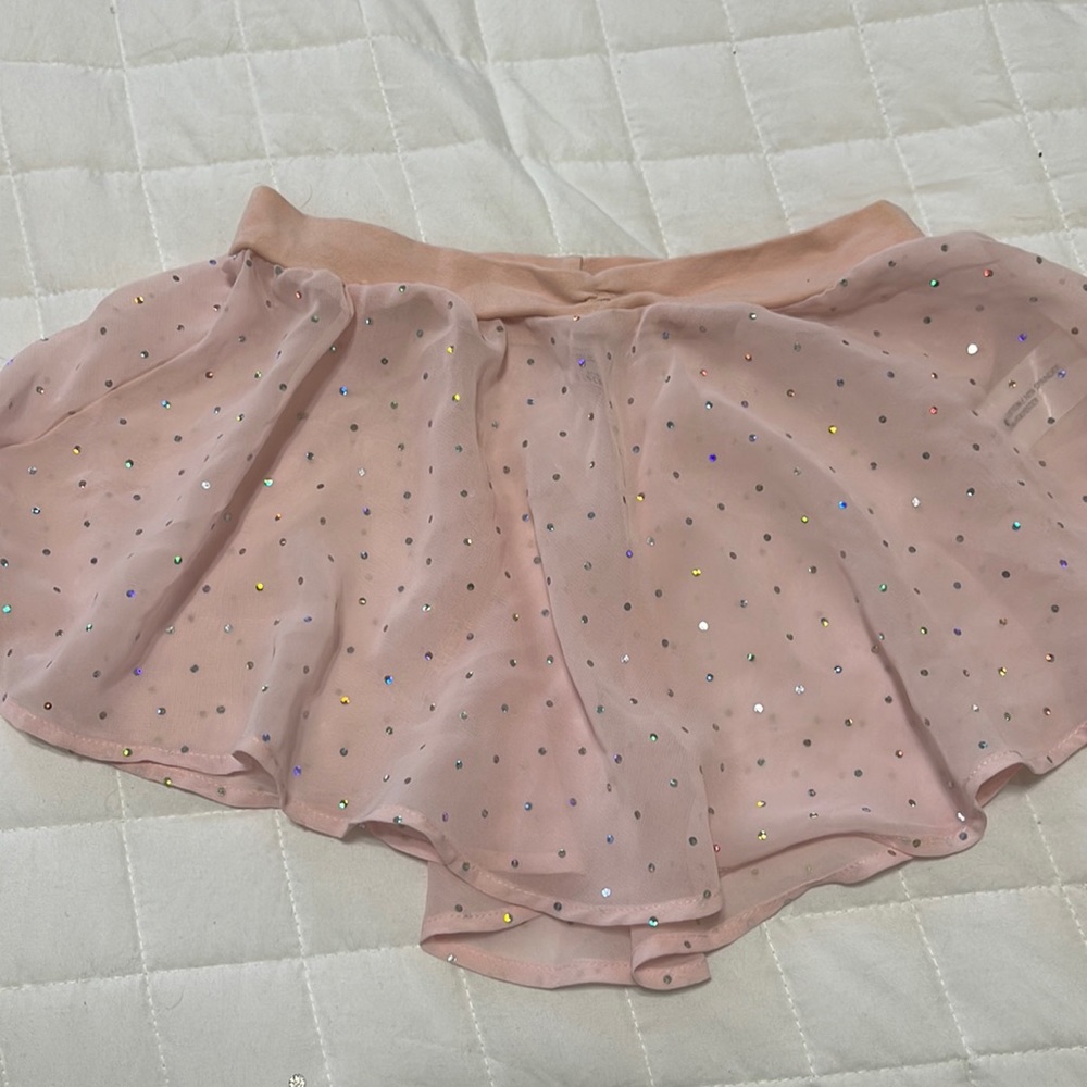 Bloch size 8/10 child pink sparkly ballet skirt